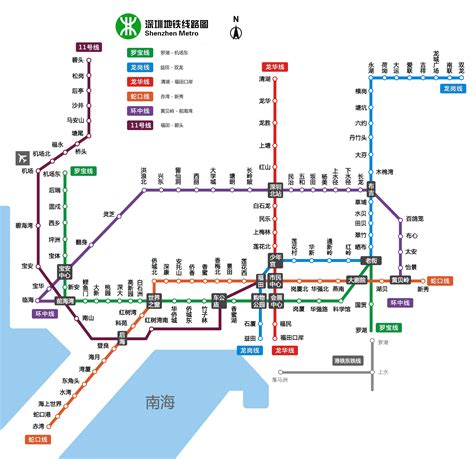 蓮塘地鐵圖|深圳地铁线路图，2024最新深圳地铁线路图，深圳地。